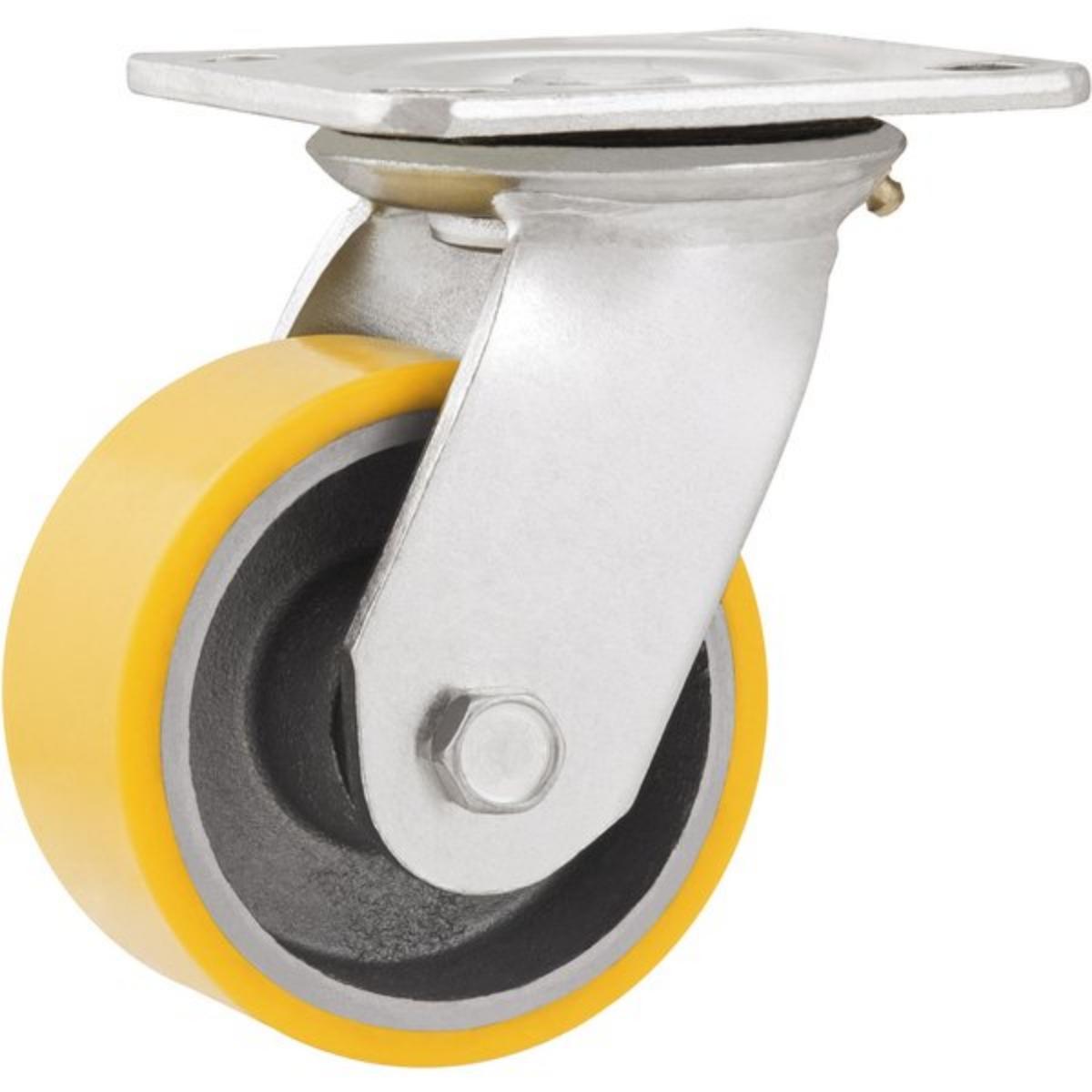 Rodizio Giratório 8 Média 350kg Ferro Fundido Poliur Vonder - 1