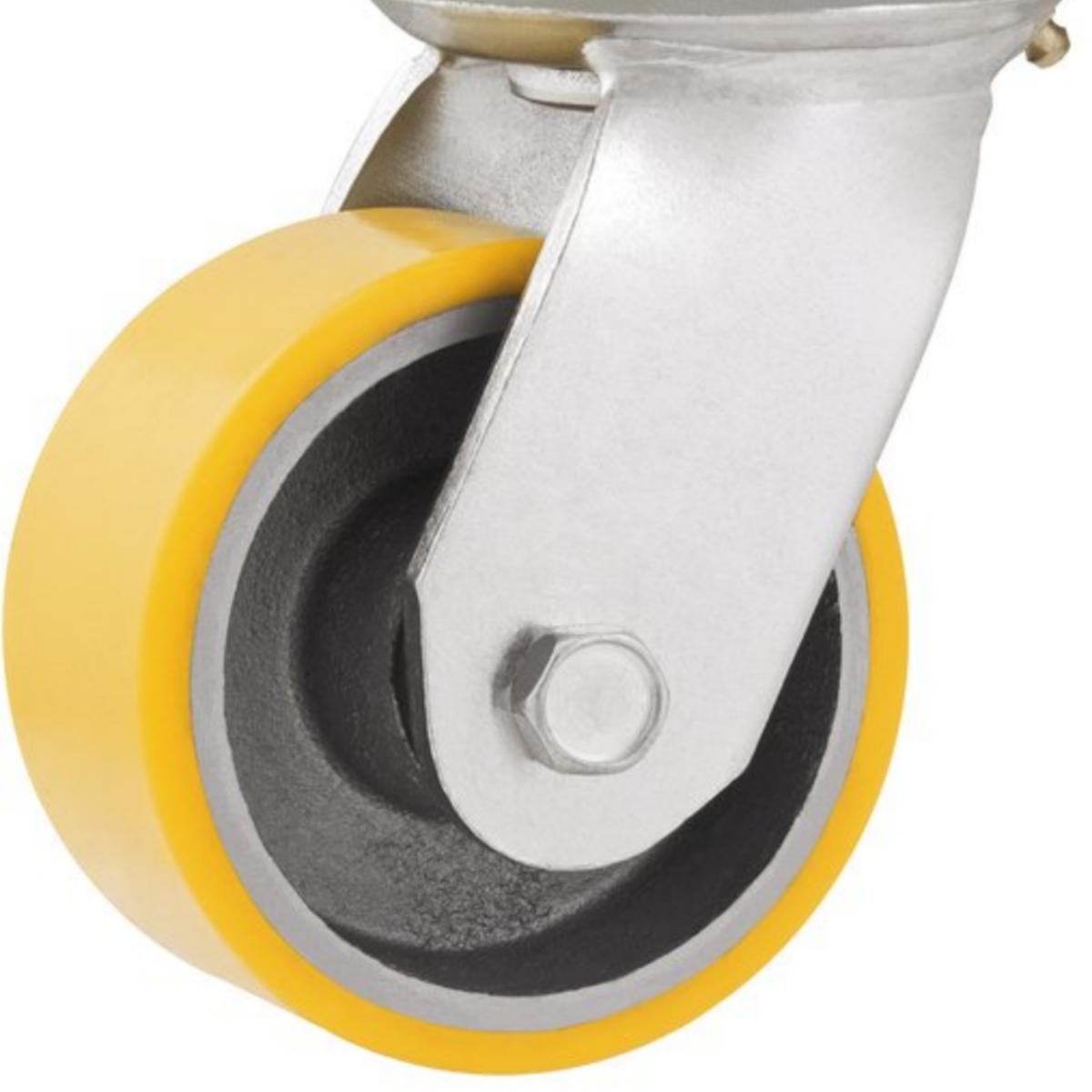 Rodizio Giratório 8 Média 350kg Ferro Fundido Poliur Vonder - 2