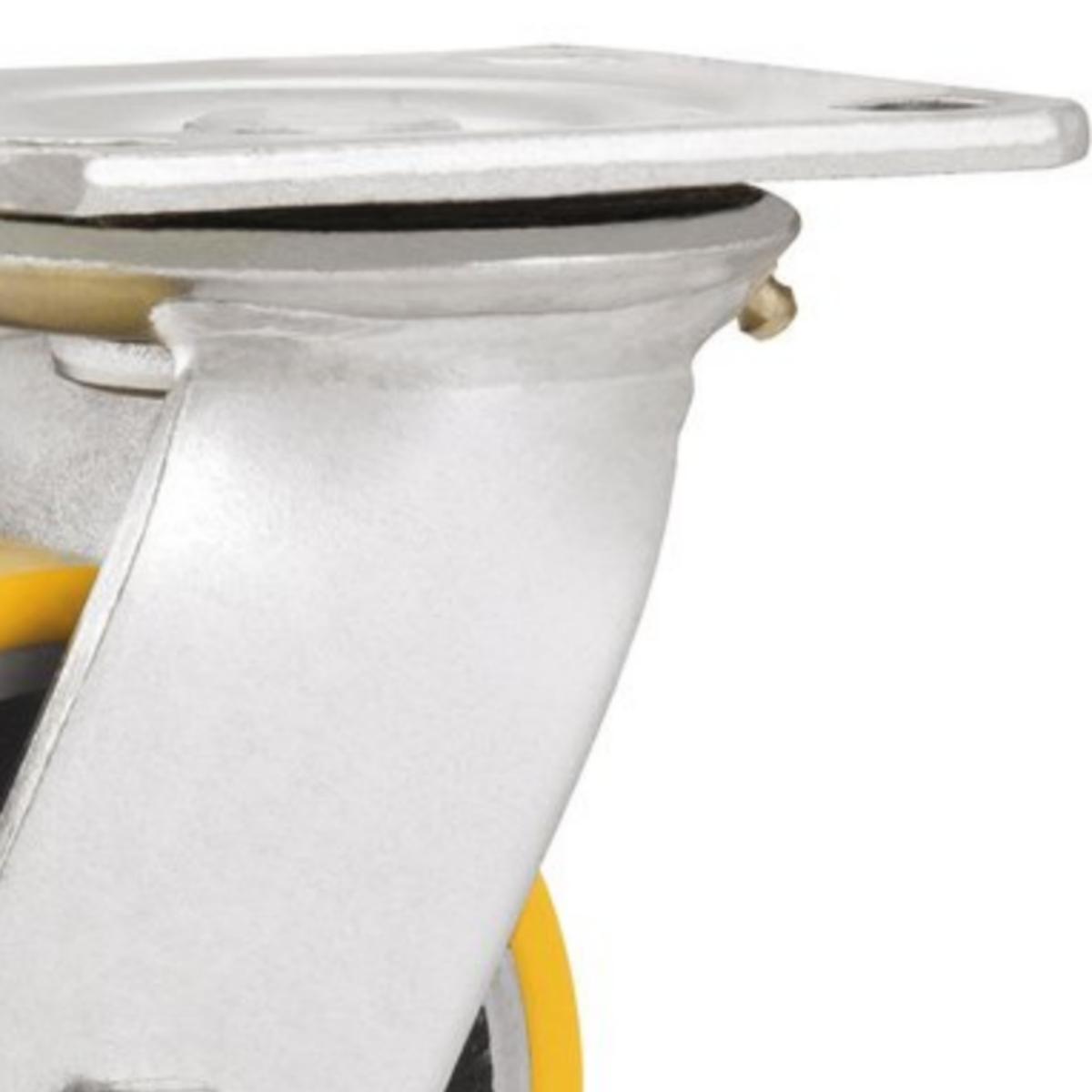 Rodizio Giratório 8 Média 350kg Ferro Fundido Poliur Vonder - 5