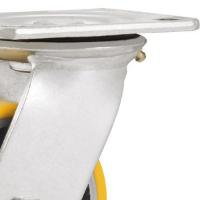 Rodizio Giratório 8 Média 350kg Ferro Fundido Poliur Vonder - 5