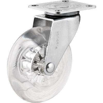 Rodizio Giratório 3 Leve 55kg Transparente Vonder