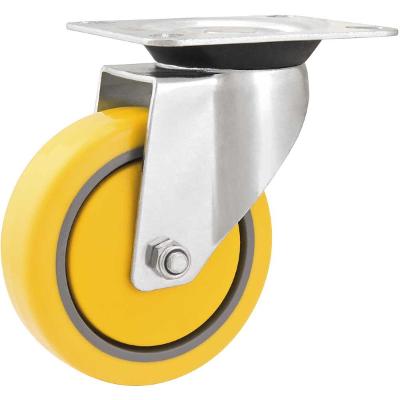 Rodizio Giratório 4  Média 100kg Núcleo Pvc Poliuretano Rg80