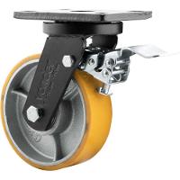 Rodizio Giratório com Freio 6'' Pu+Ferro Industrial Vonder - 3