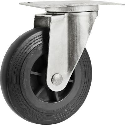 Rodizio giratório 5" para carrinho plataforma 300kg - Nove54
