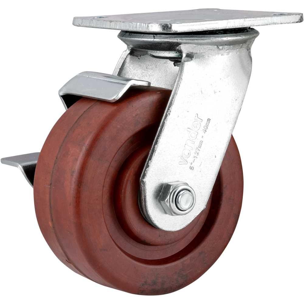 Rodizio Giratório com Freio 5'' Celeron Industrial Vonder - 3
