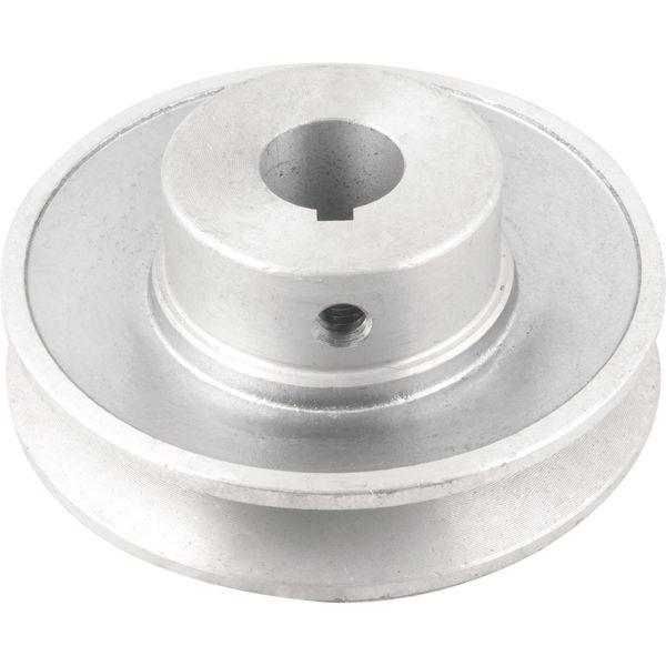 Polia Alumínio 1 Canal Perfil A 90mm com Furo 3/4" - Vonder - 1