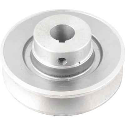 Polia Alumínio 1 Canal Perfil B 100mm com Furo 3/4" - Vonder