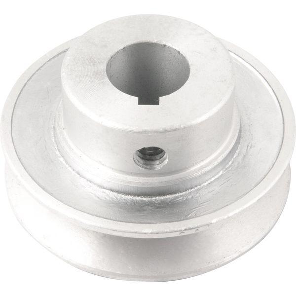 Polia Alumínio 1 Canal Perfil A 70mm com Furo 3/4" Vonder - 1