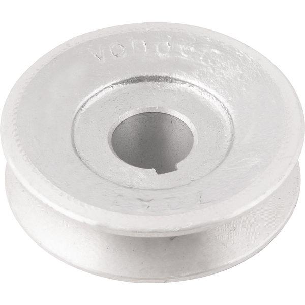 Polia Alumínio 1 Canal Perfil A 70mm com Furo 3/4" Vonder - 2