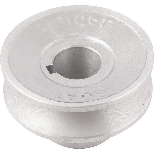 Polia Alumínio 1 Canal Perfil A 60mm com Furo 3/4" Vonder - 2
