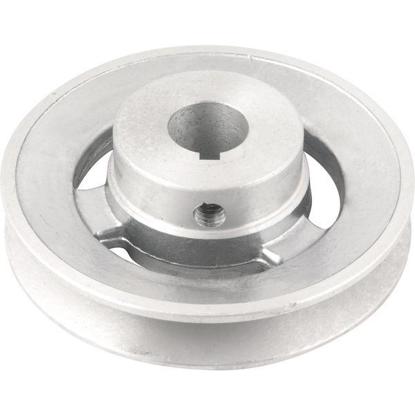 Polia Alumínio 1 Canal Perfil A 100mm com Furo 3/4" - Vonder - 1