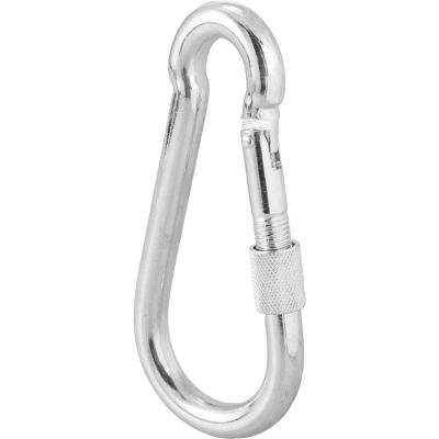 Mosquetão c/ trava roscada 12x140mm leve galvanizado  Vonder