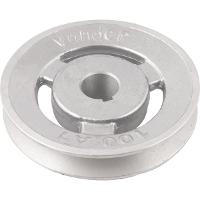 Polia Alumínio 1 Canal Perfil A 100mm com Furo 19mm - Vonder - 2