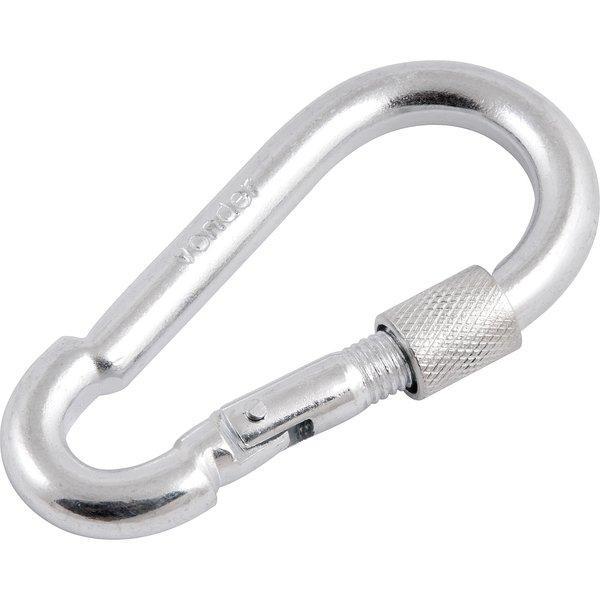 Mosquetão c/ trava roscada 8x80mm leve galvanizado  Vonder - 1
