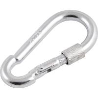 Mosquetão c/ trava roscada 9x90mm leve galvanizado Vonder - 1