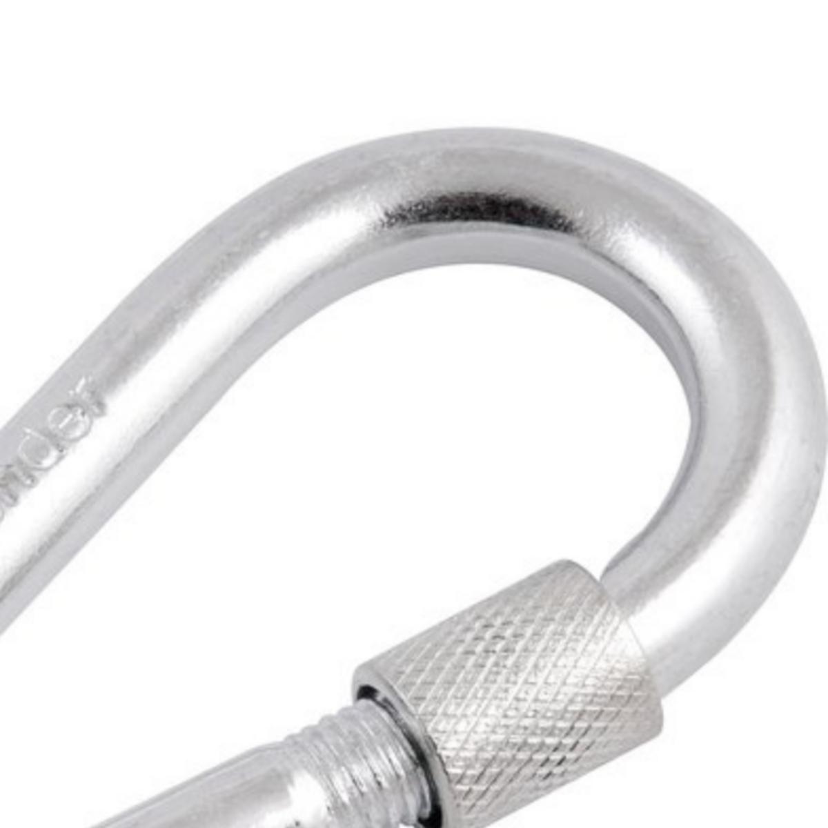 Mosquetão Com Trava Roscada 6x60mm Leve Galvanizado  - Vonde - 4