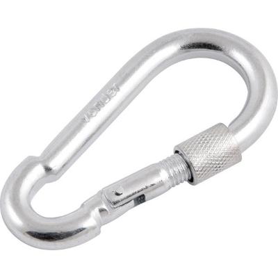 Mosquetão Com Trava Roscada 6x60mm Leve Galvanizado  - Vonde