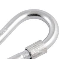 Mosquetão Com Trava Roscada 6x60mm Leve Galvanizado  - Vonde