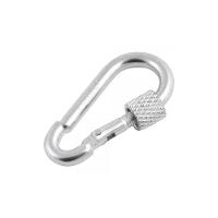 Mosquetão c/ trava roscada 4x40mm leve galvanizado Vonder - 1