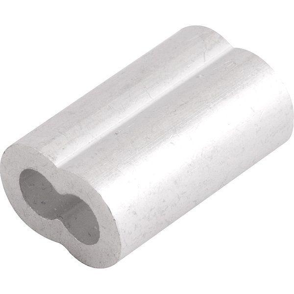 Prensa Cabos Em Alumínio Para Cabos De Aço 1/8  Com 100 Peça - 1