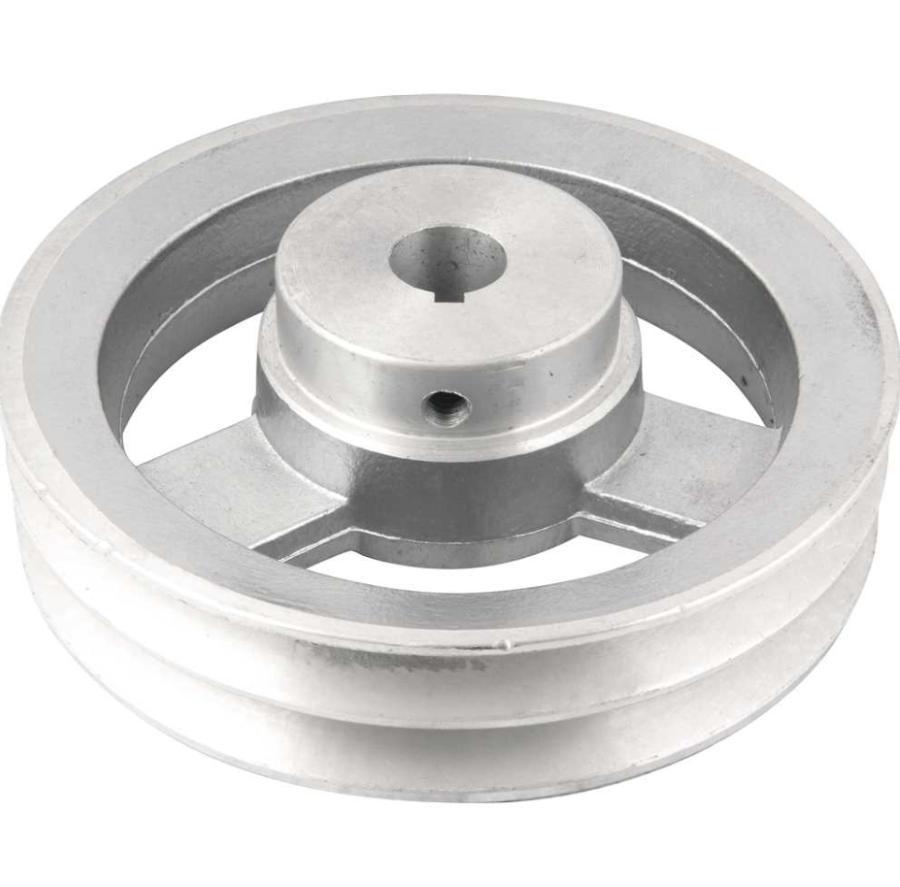 Polia Alumínio 2 Canais Perfil A 150mm com Furo 3/4" Vonder - 1