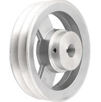 Polia Alumínio 2 Canais Perfil A 150mm com Furo 3/4" Vonder - 2