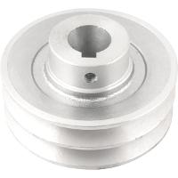 Polia Alumínio 2 Canais Perfil A 100mm com Furo 24mm Vonder - 1