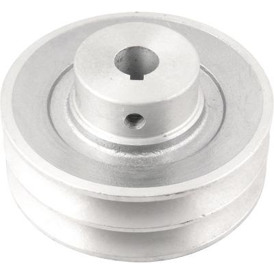 Polia Alumínio 2 Canais Perfil A 100mm com Furo 5/8" Vonder