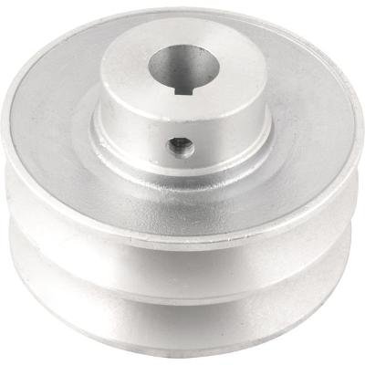 Polia Alumínio 2 Canais Perfil B 100mm com Furo 3/4" Vonder
