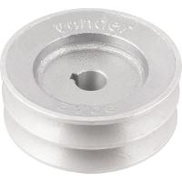 Polia Alumínio 2 Canais Perfil A 90mm com Furo 5/8" - Vonder - 2