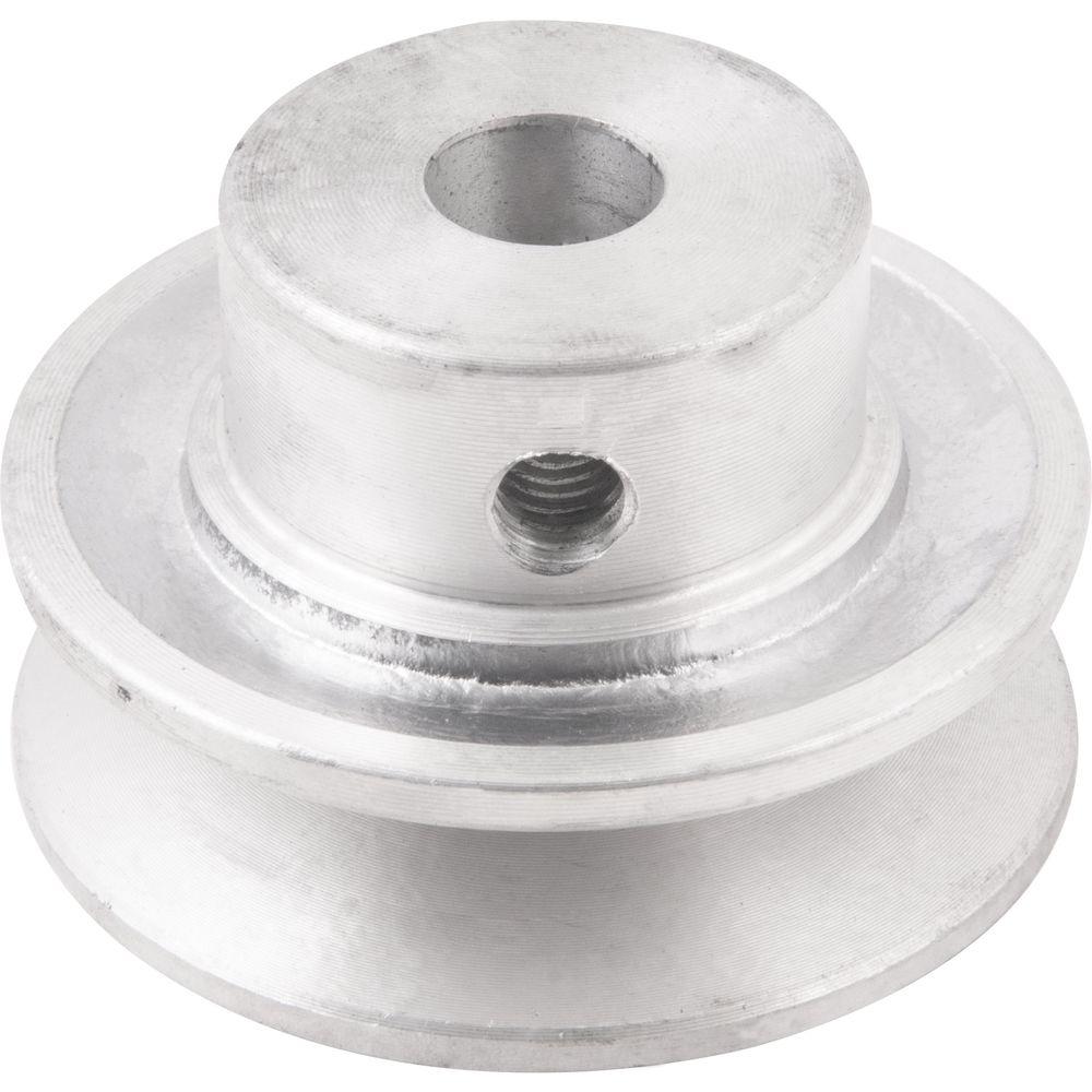 Polia de Alumínio 1 Canal Perfil a 60 mm Furo de 1/2 Vonder - 2