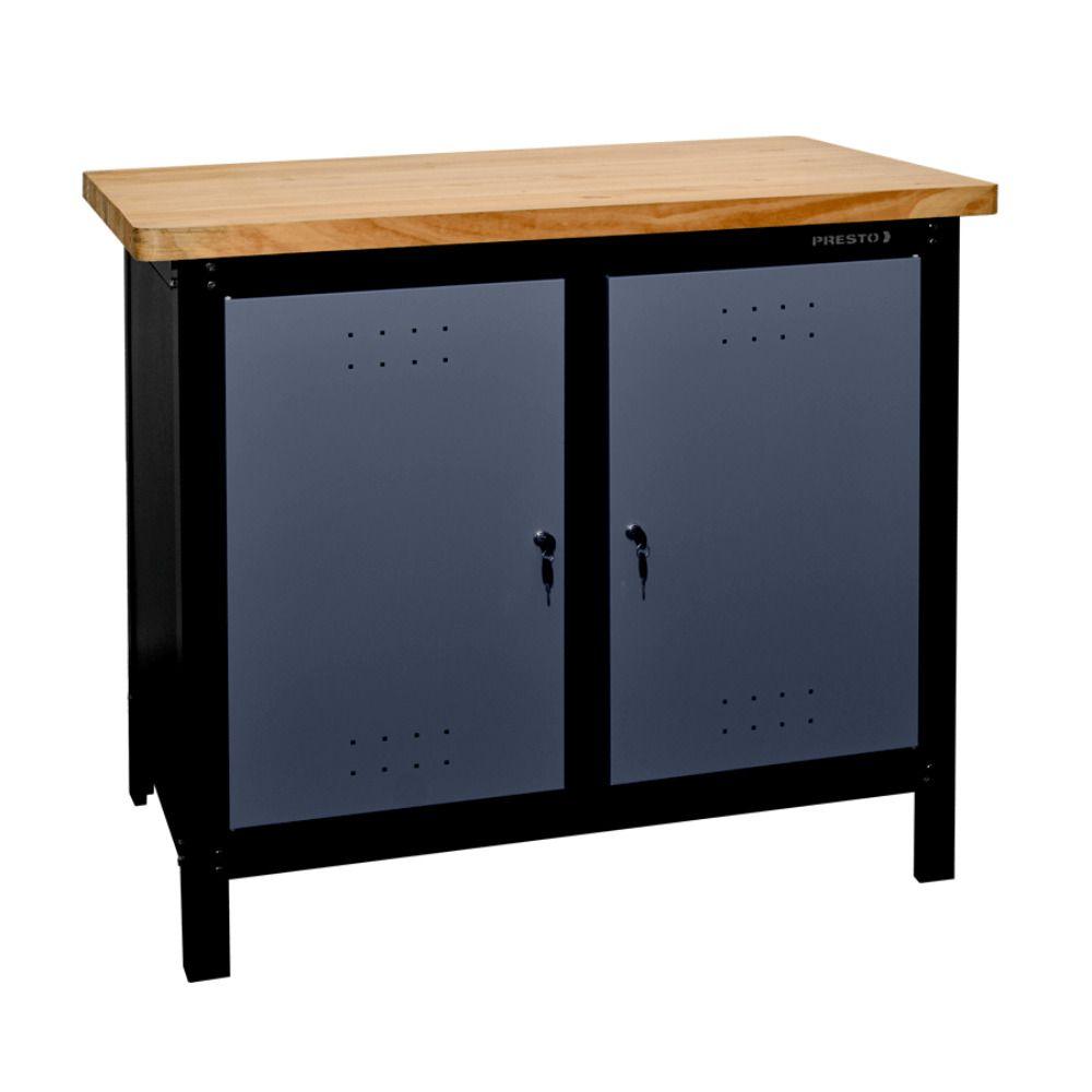 Bancada Profissional Fechada 1,10 metros Dark Presto - 1