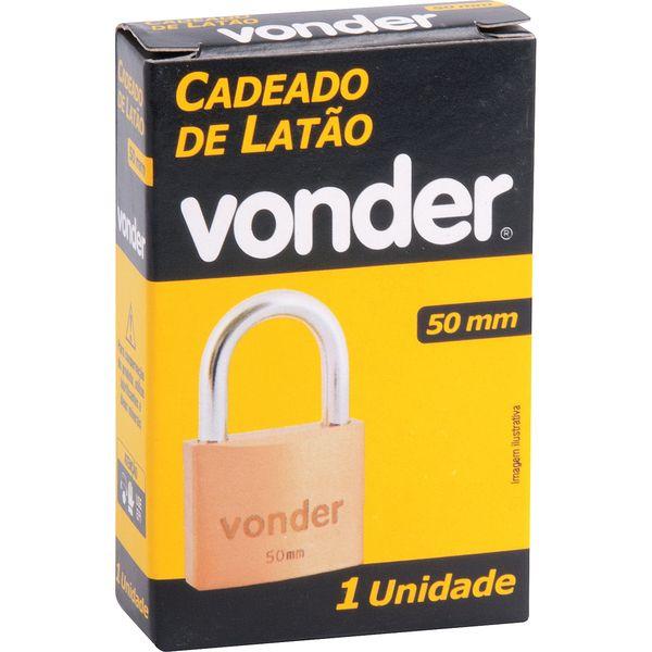 Cadeado latão 50mm haste normal Vonder - 2