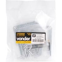 Cantoneira p/ cortina 06x08cm zincado cce0068 c/ 4 pç Vonder - 2