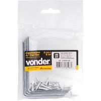 Cantoneira p/ cortina 06x08cm zincado cce0068 c/ 4 pç Vonder - 3