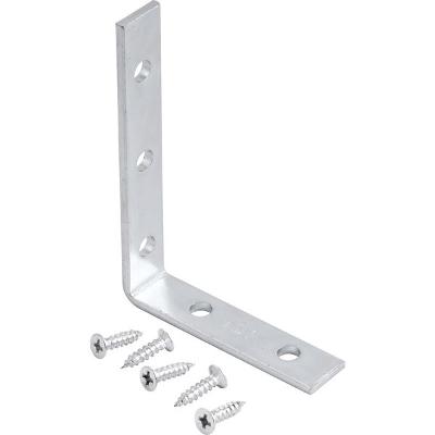 Cantoneira p/ cortina 05x07cm zincado cce0057 c/ 4 pç Vonder