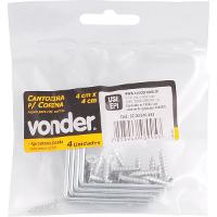 Cantoneira p/ cortina 04x04cm zincado cce0044 c/ 4 pç Vonder - 2