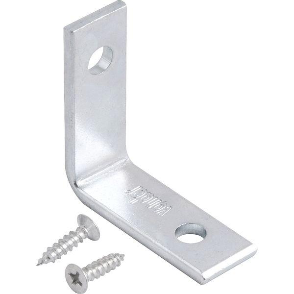 Cantoneira p/ cortina 03x03cm zincado cce0033 c/ 4 pç Vonder - 1