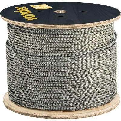 Cabo de aço af 1/4" alma de fibra 6x25f galv c/ 100m Vonder