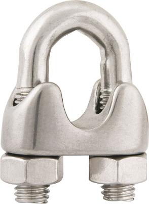 Clips para cabo de aço 1/4" leve inox - Vonder