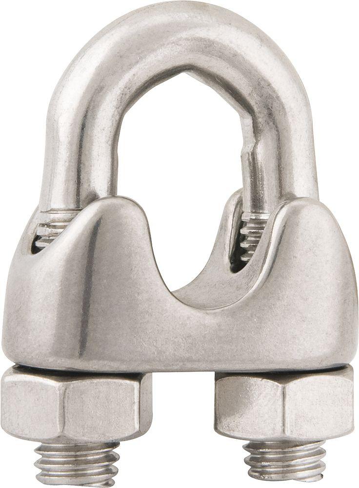 Clips para cabo de aço 1/8" leve inox Vonder - 1