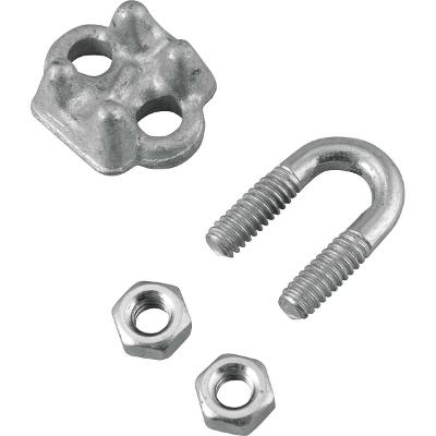 Clips p/ cabo de aço 3/16" pesado galvanizado Vonder Plus
