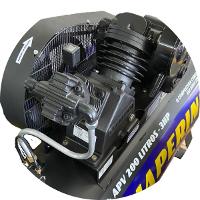 Compressor de Ar Alta Pressão Motor Monofásico 3HP 200L 000678 Chiaperini - 2