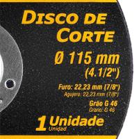 Disco de corte 115mm x 10mm x 2223mm DCVP Vonder Plus - 1