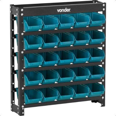 Estante Gaveteiro Metal 66x61x15,5cm 25 pçs Gavetas Vonder