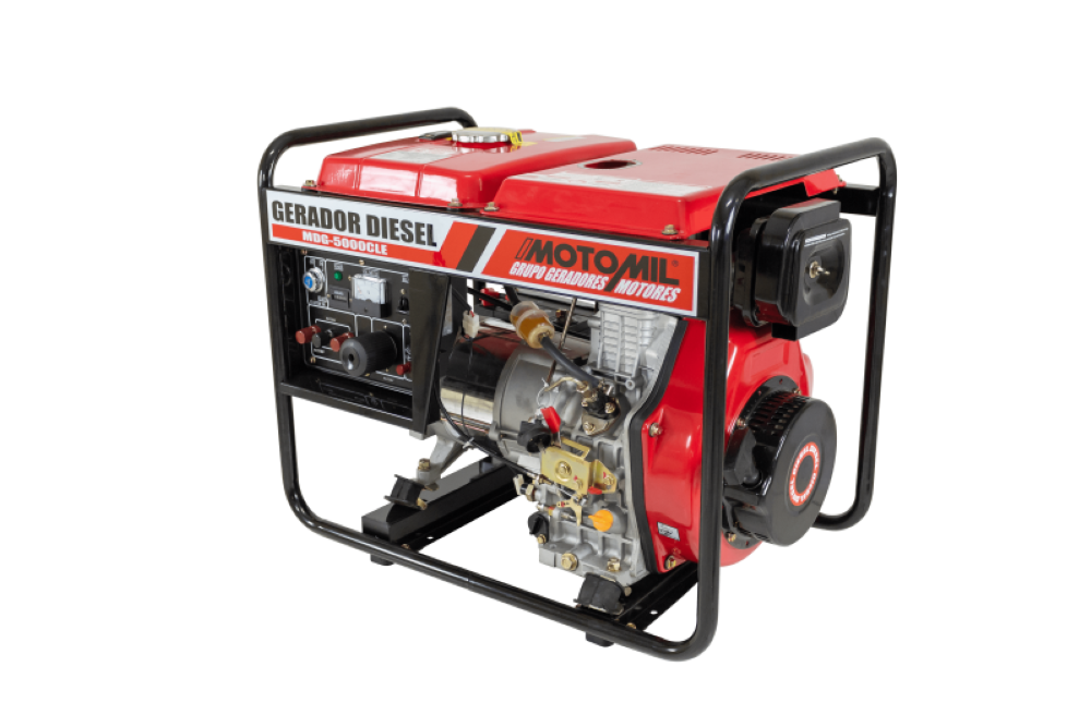 Gerador Diesel 5 KVA Mono 110/220V 60Hz MDG-5000CLE Motomil - 1