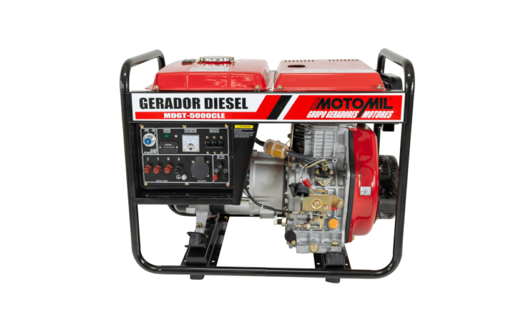 Gerador Diesel 5 KVA Mono 110/220V 60Hz MDG-5000CLE Motomil - 3