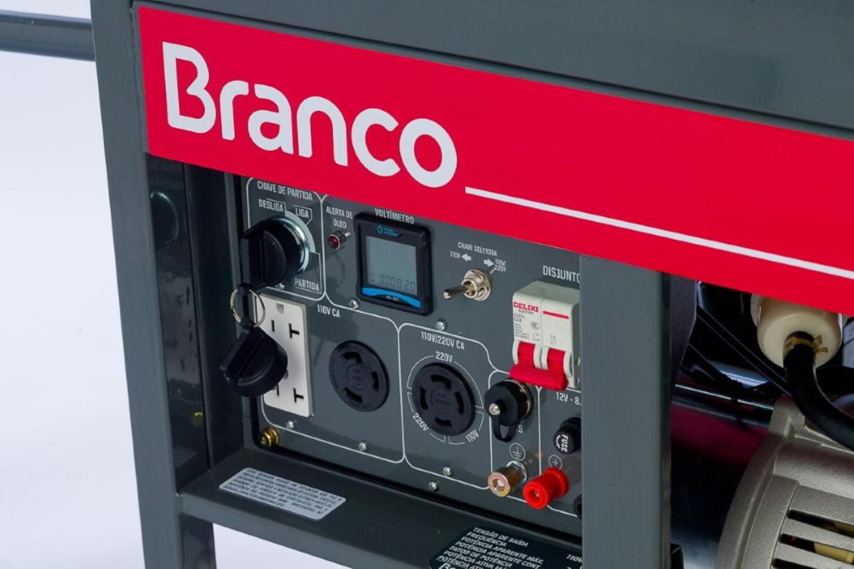 Gerador à Diesel 6,5Kva Monofásico P. Elét. BD8000 EF Branco - 3