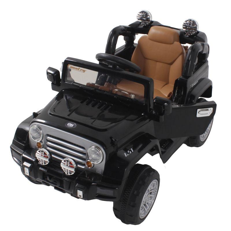 Jipe Elétrico Trilha Preto com Controle Remoto 12V Bel Brink - 1