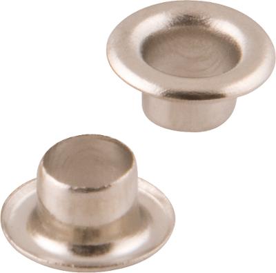 Ilhós metálico 4mm cromado com 100 peças - Nove54